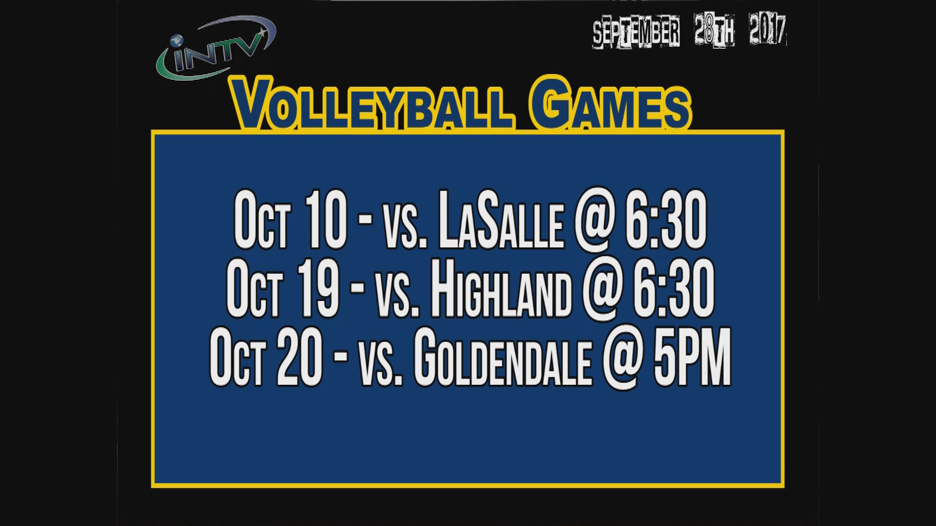 Thumbnail image for INTV September 28th, 2017